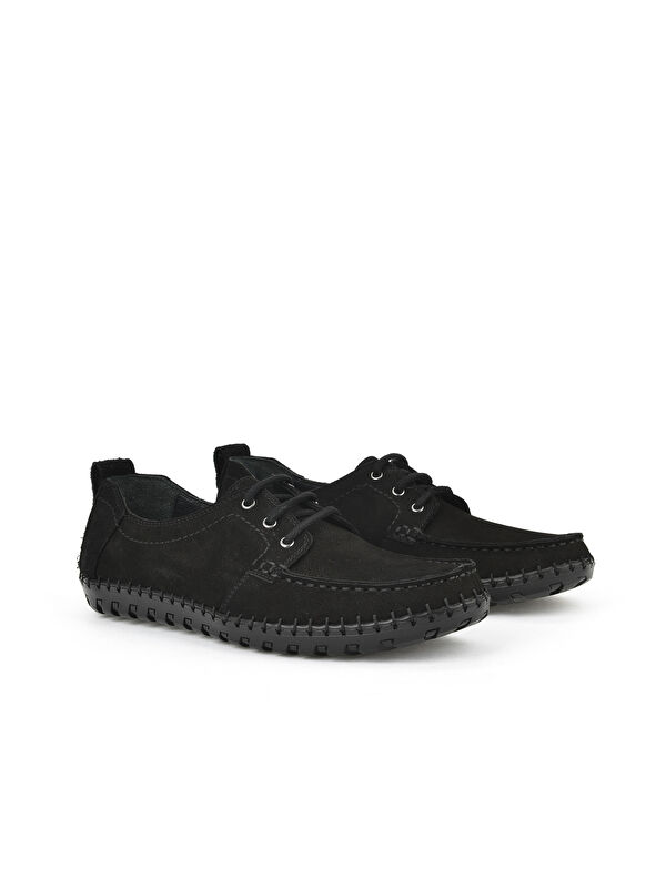 Erkek Hakiki Deri Ayakkabı 1511040ZY182322 Siyah - Görsel 3