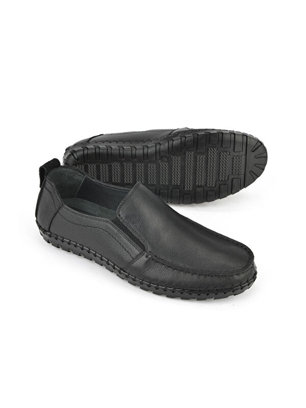 Erkek Hakiki Deri Ayakkabı 1511040ZY18231 Siyah - Görsel 5