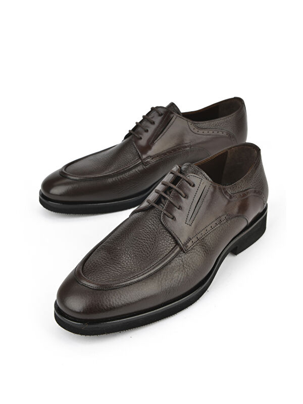 Erkek Hakiki Deri Ayakkabı 151145Z316 Kahve - Görsel 6