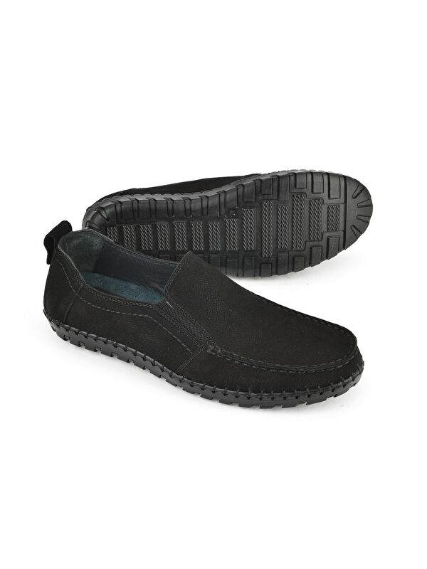 Erkek Hakiki Deri Ayakkabı 1511040ZY182312 Siyah - Görsel 5