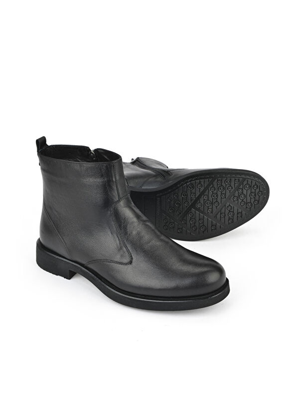 Erkek Hakiki Deri Bot 15319Z7113 Siyah - Görsel 5