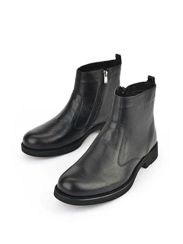 Erkek Hakiki Deri Bot 15319Z7113 Siyah - Görsel 6
