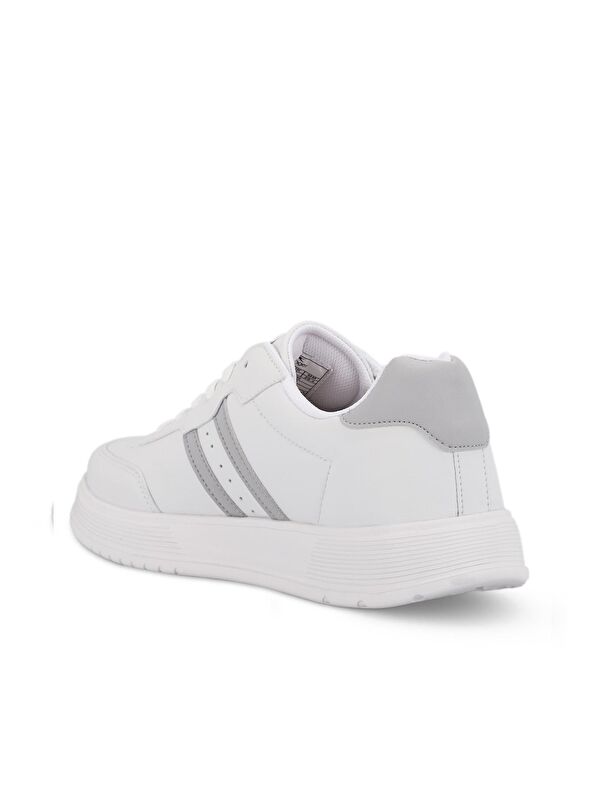 ZIPPER I Kadın Sneaker Ayakkabı Beyaz / Gri - Görsel 4