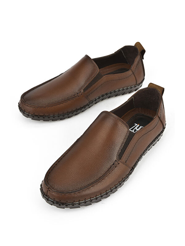 Erkek Hakiki Deri Ayakkabı 1511040ZY18231 Taba - Görsel 6