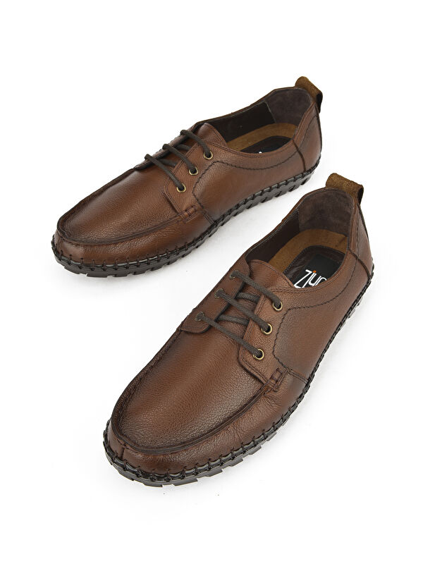 Erkek Hakiki Deri Ayakkabı 1511040ZY18232 Taba - Görsel 6