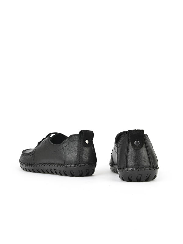 Erkek Hakiki Deri Ayakkabı 1511040ZY18232 Siyah - Görsel 4