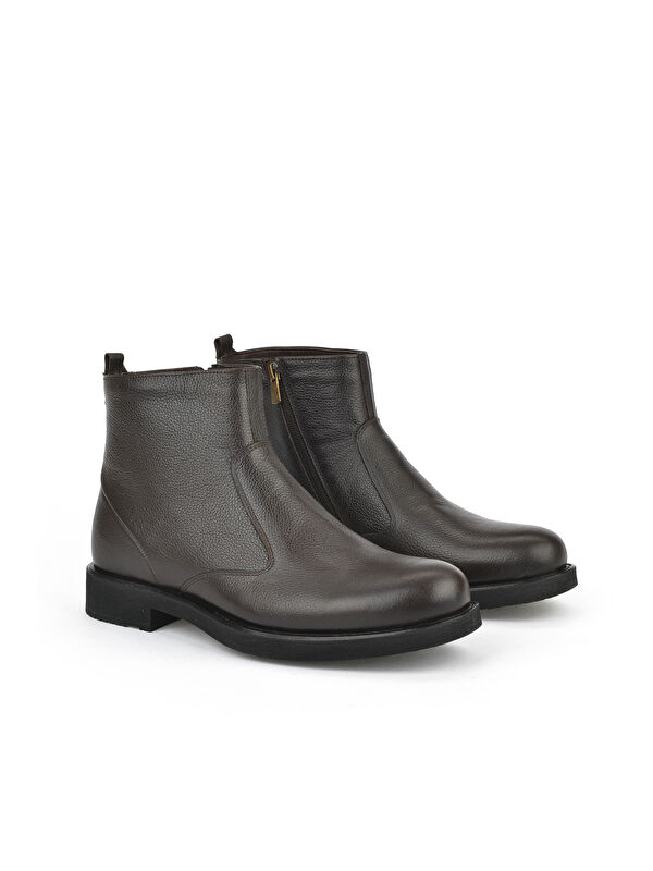 Erkek Hakiki Deri Bot 15319Z7113 Kahve - Görsel 3