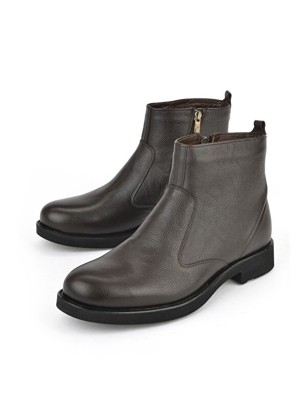 Erkek Hakiki Deri Bot 15319Z7113 Kahve - Görsel 6