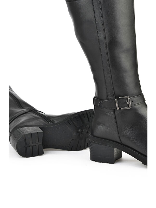 Kadın Hakiki Deri Çizme 15319Z8006 Siyah - Görsel 5
