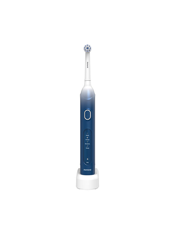 Homend Brushboss 4701H 4 Modlu 21 Kullanım Süreli Akıllı Zamanlayıcılı Şarjlı Diş Fırçası Mavi
