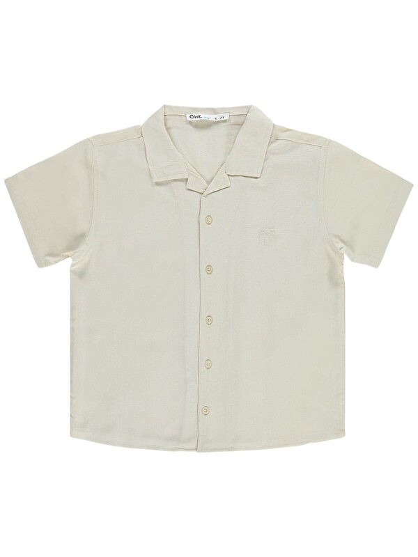 Civil Boys Basic Tatil Yaka 6-9 Yaş Gömlek - Bej