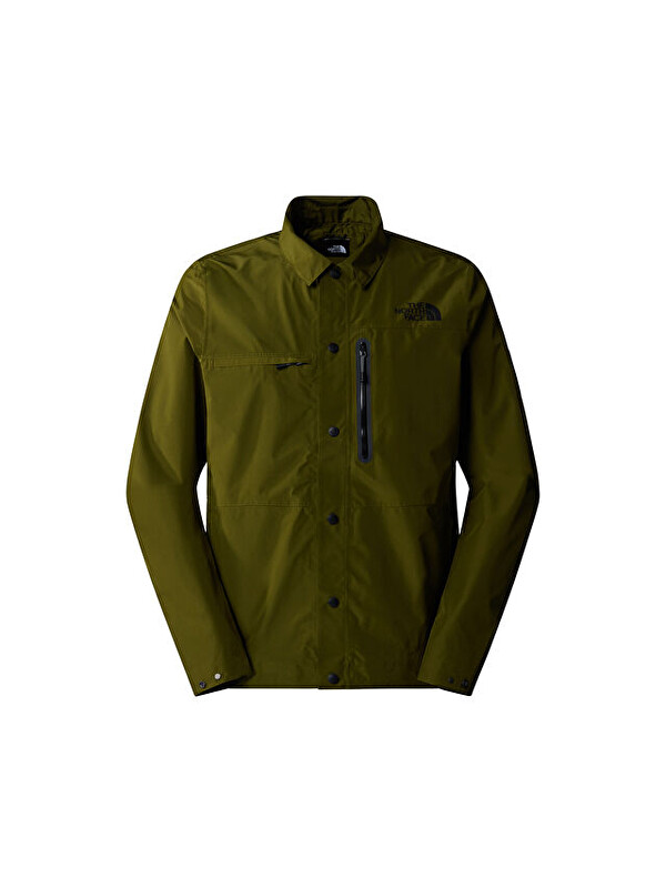 The North Face M Amos Tech Overshirt Erkek Outdoor Ceketi NF0A879DPIB1 Haki
