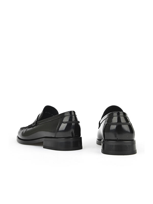 Erkek Hakiki Deri Ayakkabı 15350Z6868 Siyah - Görsel 4