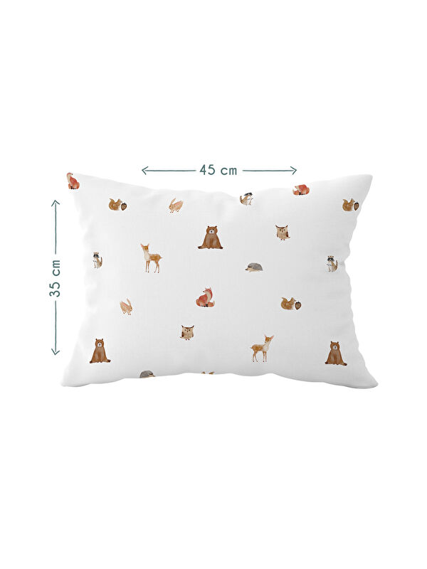 Casadora Baby Forest Amigos 100% Pamuk Saten Bebek Yastık Kılıfı - 35x45 cm