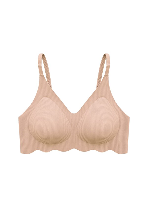 Cottonhill Seamless Bra - Elara | Ten Lazer Kesim Balensiz İnce Fitil Dokulu Dikişsiz Kadın Sütyen