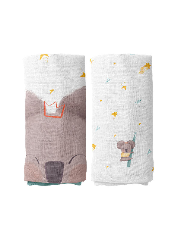 Casadora Baby Koko 2li Müslin Örtü Seti - 90x90 cm