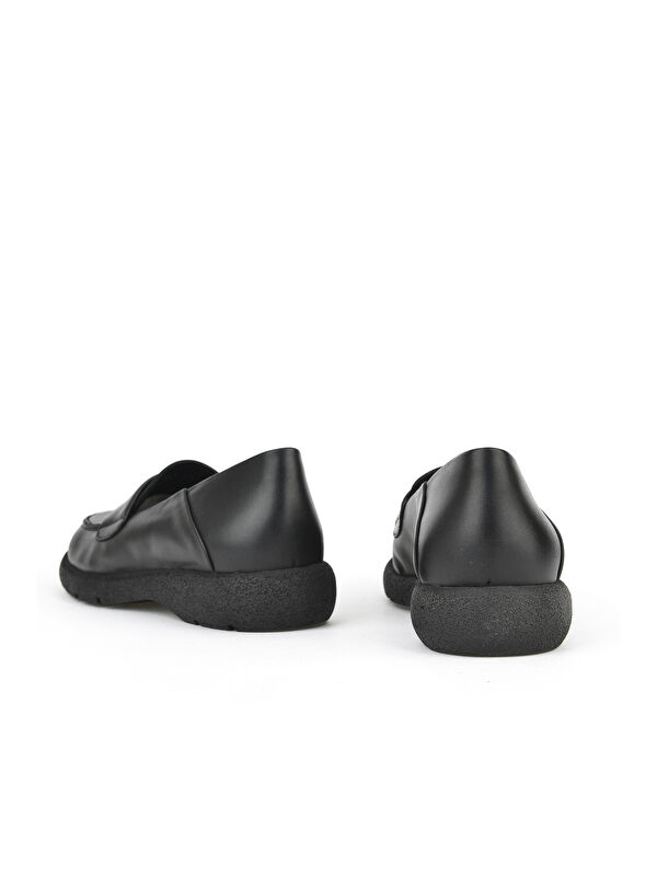 Kadın Hakiki Deri Ayakkabı 15319Z44307 Siyah - Görsel 4