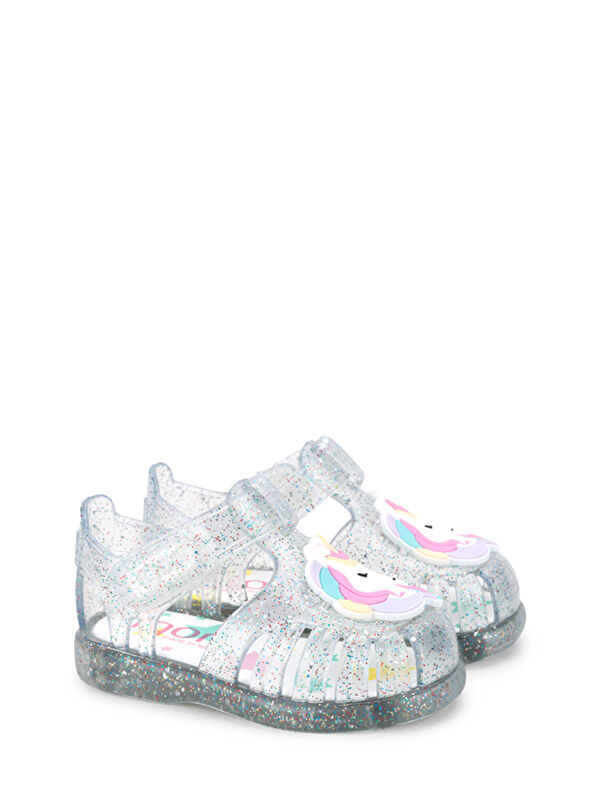 S10341 TOBBY UNICORNIO Beyaz Kız Çocuk Sandalet - Görsel 3