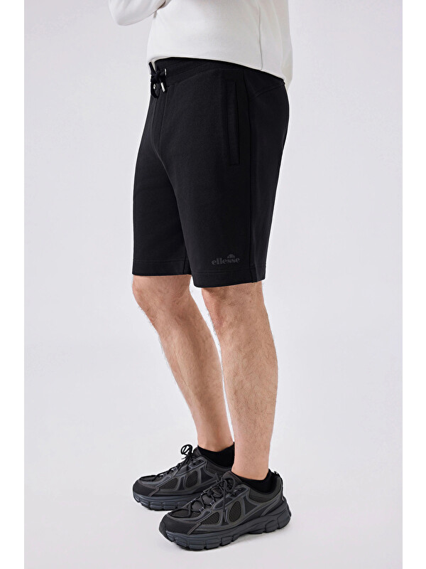 Ellesse Logolu Pamuklu Belden Bağlamalı Short 6SM4010-BK