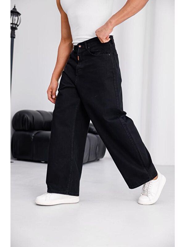 Oksit Puertas Erkek Yüksek Bel Balon Baggy Fit Bol Kesim Jean Pantolon