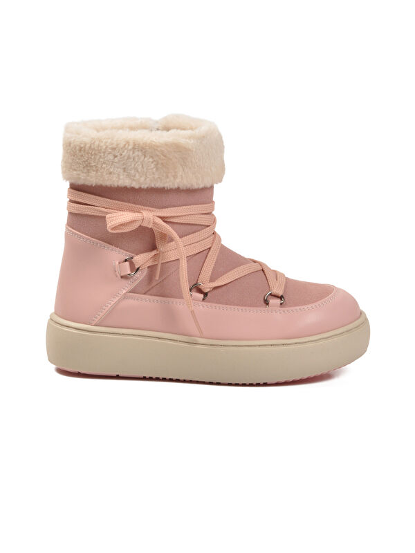 Pudra İçi Polarlı Kaymaz Kız Çocuk Bot Selis F - Görsel 3