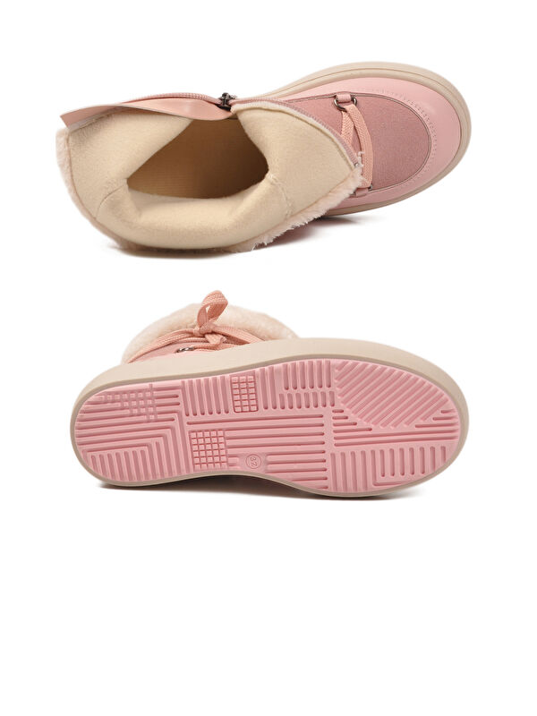 Pudra İçi Polarlı Kaymaz Kız Çocuk Bot Selis F - Görsel 6