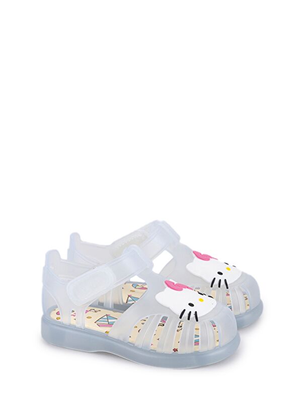 TOBBY V.KITTY Beyaz Unisex Çocuk Düz Sandalet - Görsel 3