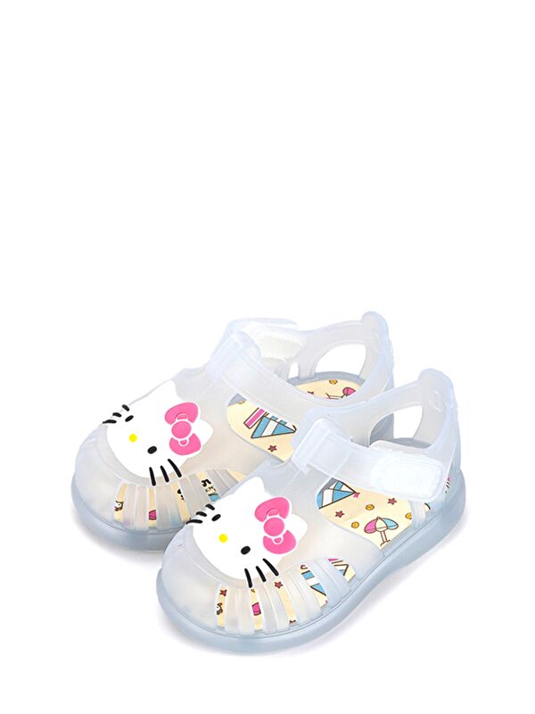 TOBBY V.KITTY Beyaz Unisex Çocuk Düz Sandalet - Görsel 4