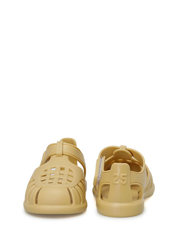 TOBBY SOLID Kahverengi Unisex Çocuk Düz Sandalet - Görsel 6