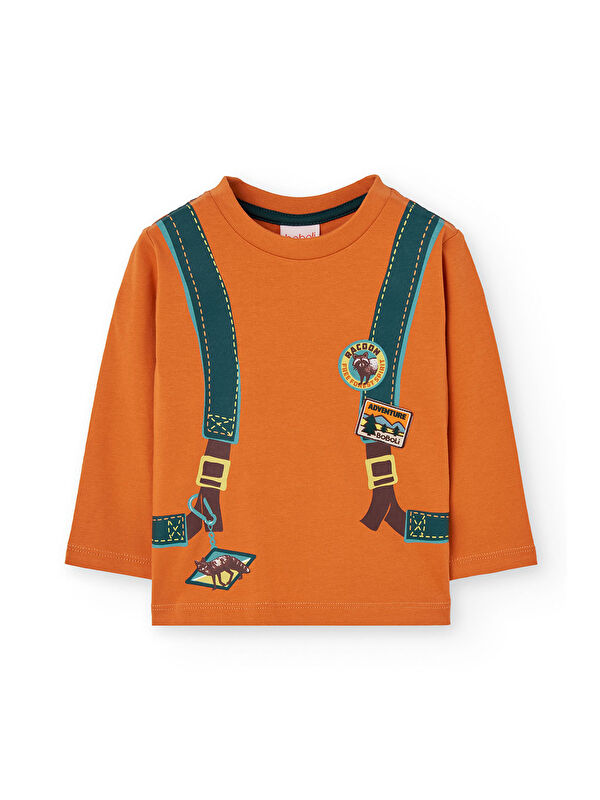 Boboli Erkek Çocuk Sırtı Çanta Baskılı Tshirt