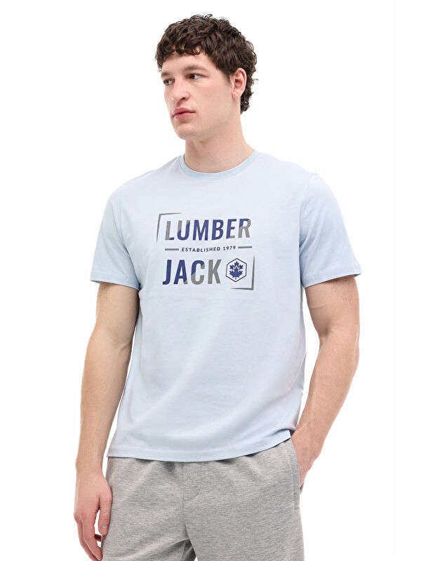 Lumberjack ML OKINA 11ID1-104 6FX Mavi Erkek Kısa Kol T-Shirt