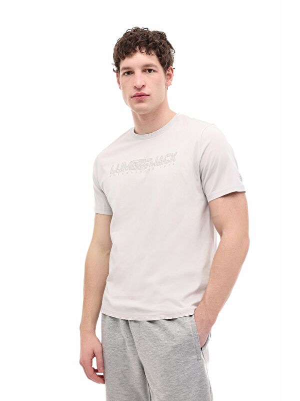 Lumberjack ML ULRICH  11ID1-100 6FX GRI Erkek Kısa Kol T-Shirt