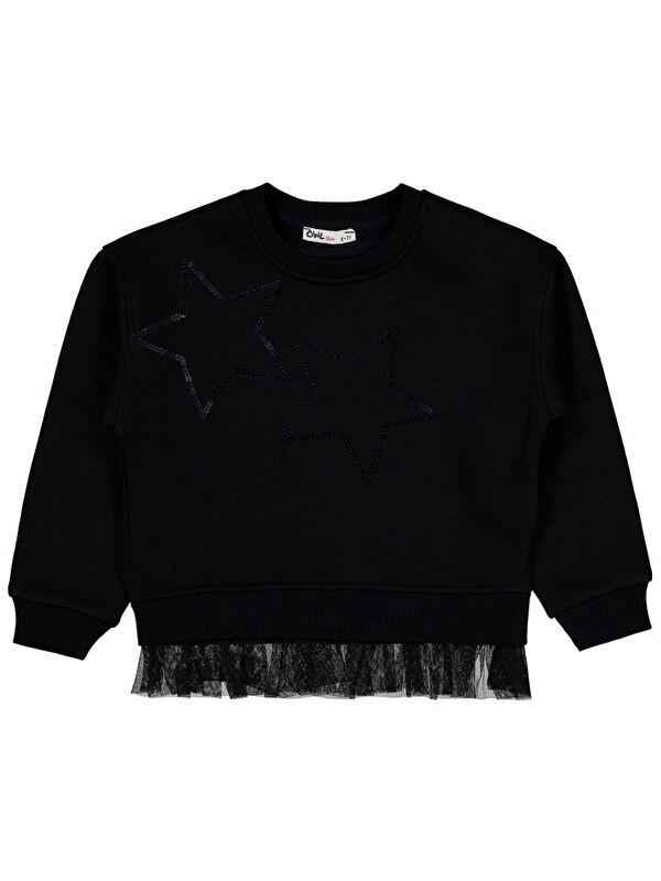 Civil Girls Yıldız Baskılı 6-9 Yaş Sweatshirt
