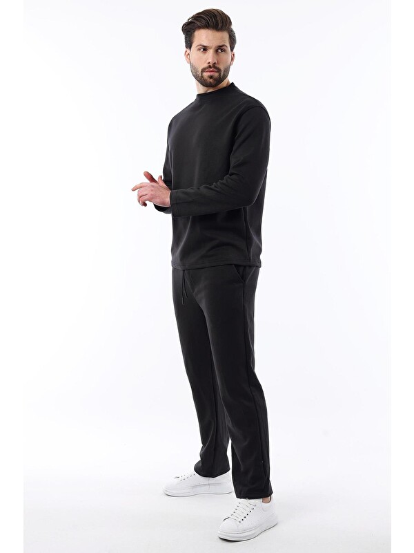 Madmext Siyah Basic Uzun Kollu Eşofman Takımı 5960