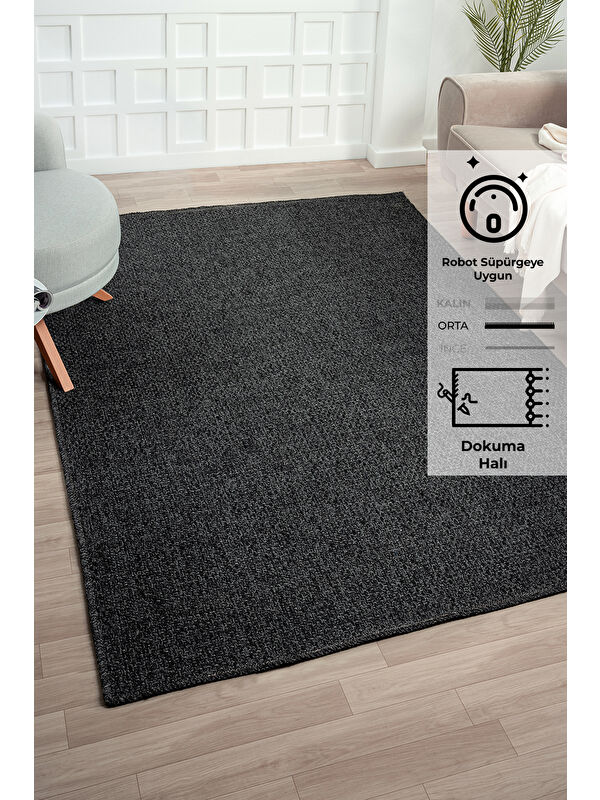 Konfor Halı Rusticana 3105 Naturel Jüt Halı Modern Örme Kilim-80x150