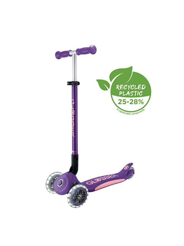 Globber Elite Deluxe Işıklı Scooter Koyu Mor 439-603