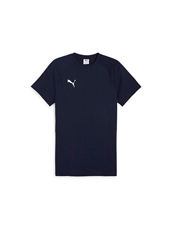 Puma TeamEvostripe Tee Erkek Günlük Tişört 65995306 Lacivert