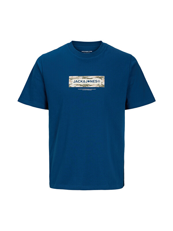 Jack & Jones Core Jcobreeze Logo Baskılı Pamuklu Regular Fit T Shirt 12297851