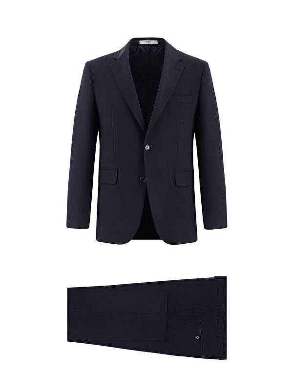 Kiğılı 7 Drop Slim Fit Dar Kesim Yünlü Takım Elbise