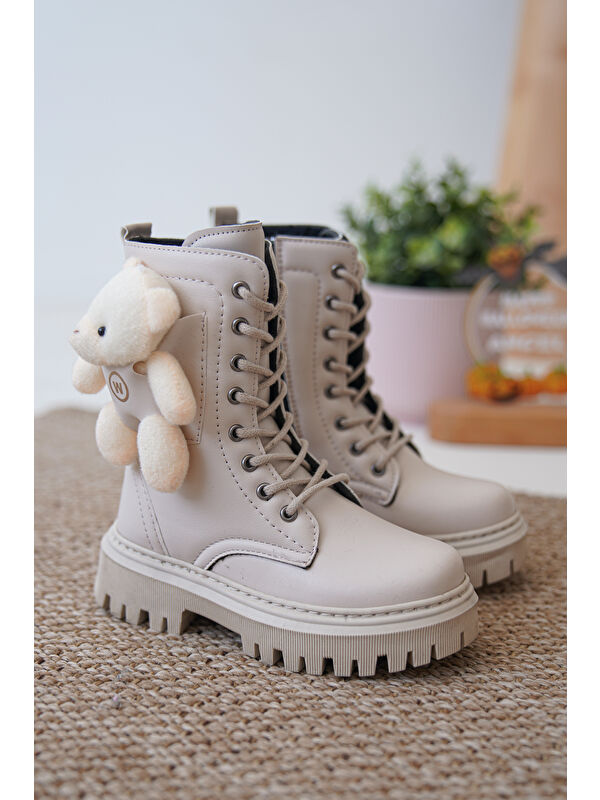 D006 Günlük Ortopedik Ayıcıklı Kız Çocuk Botu - Görsel 4