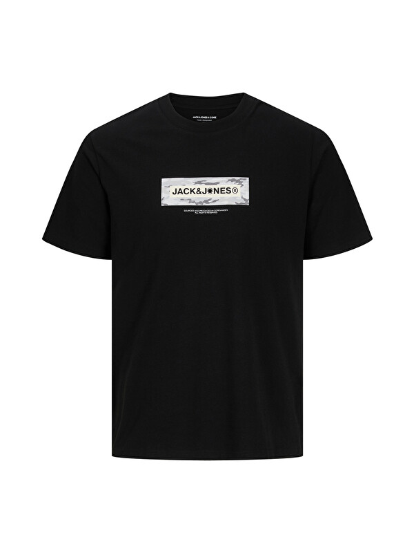 Jack & Jones Core Jcobreeze Logo Baskılı Pamuklu Regular Fit T Shirt 12297851