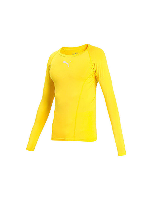 Puma Liga Baselayer Tee Ls Erkek Futbol Antrenman Tişörtü 65592006 Sarı