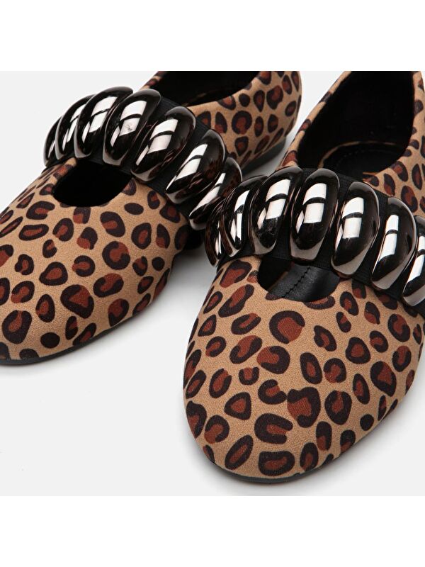 Yaya By Hotiç Kahverengi Yaya By Hotiç Yaya By Leopar Desenli Kadın Babet