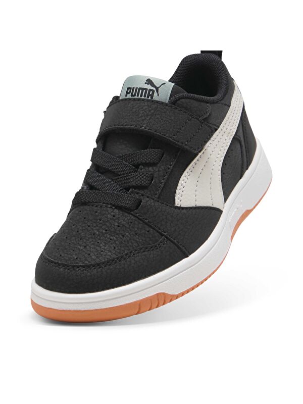 Rebound V6 Lo Mid 90s Ac Çocuk Siyah Sneaker - Görsel 4