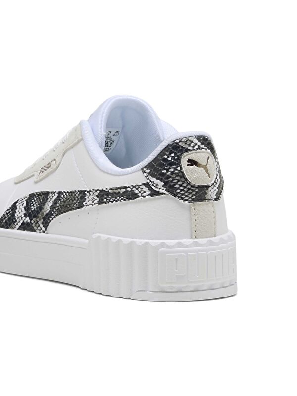 Carina 3.0 Snake Chic Kadın Ekru Sneaker - Görsel 5