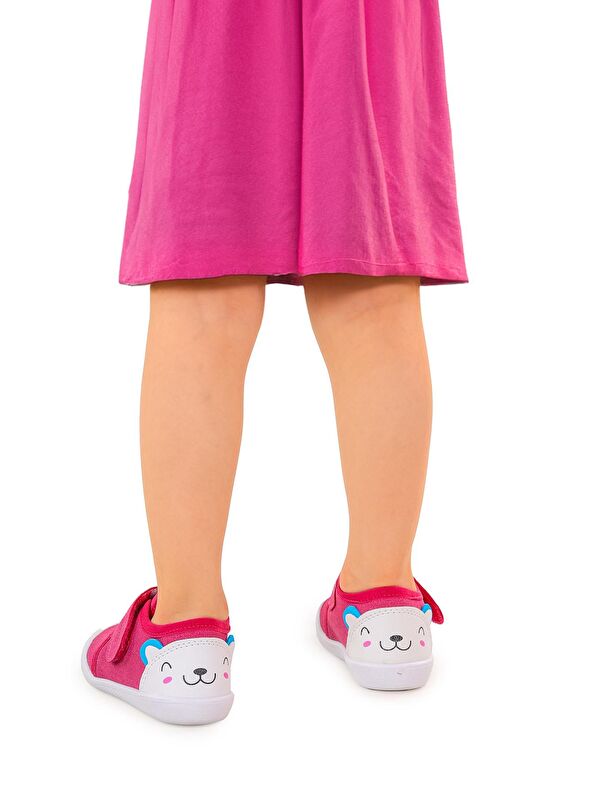 Catly Cırtlı Kız Bebek İlk Adım Panduf Ayakkabı - Görsel 3