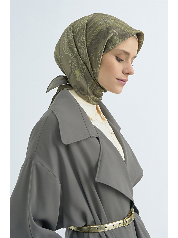 ARMİNE Saf İpek Twill Eşarp 9537D 52
