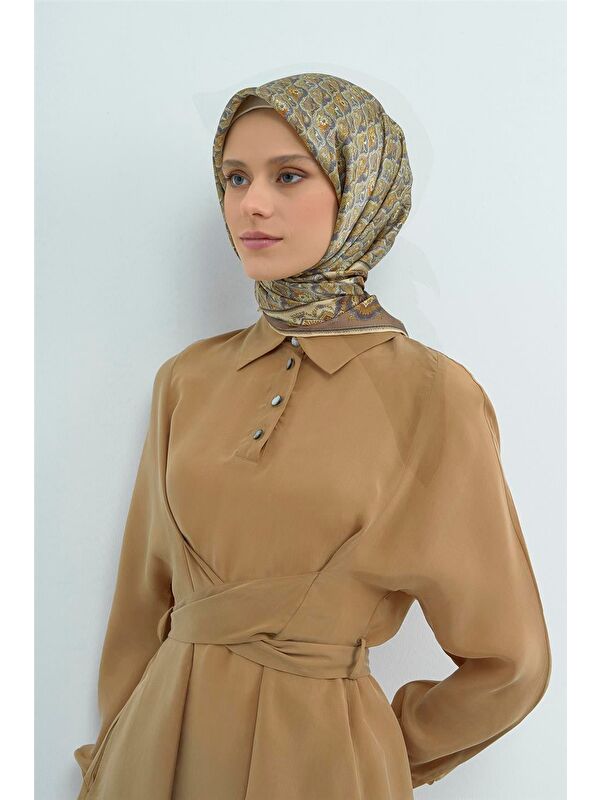 ARMİNE Saf İpek Twill Eşarp 9518D 35