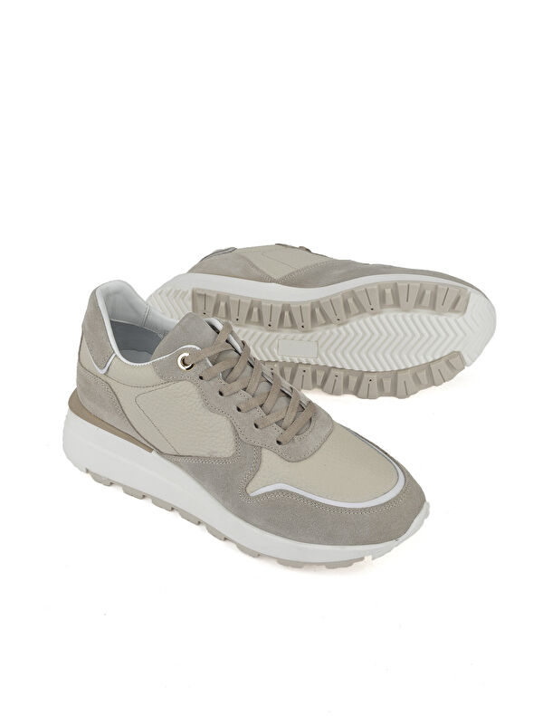 Kadın Hakiki Deri Sneaker 1431000Z5831 Bej - Görsel 5