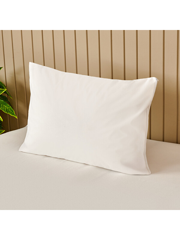 Evidea Soft Sane Basic Sıvı Geçirmez Yastık Alezi - Beyaz - 50x70 cm